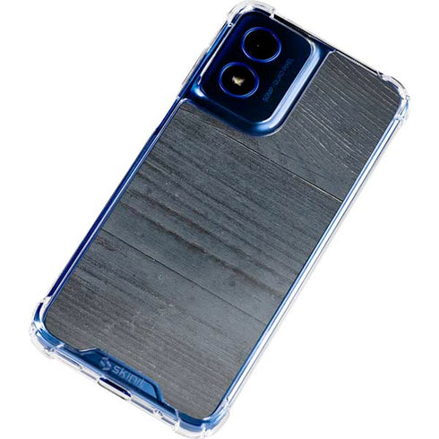 Charcoal Wood Moto G 5G (2024) Clear Case